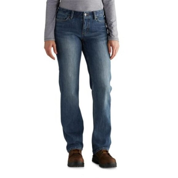 Carhartt 102731 Original Fit Rugged Flex® Jeans - Straight Leg (For Women) 26W - Picture 1 of 16